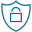 icon of a lock inside a shield
